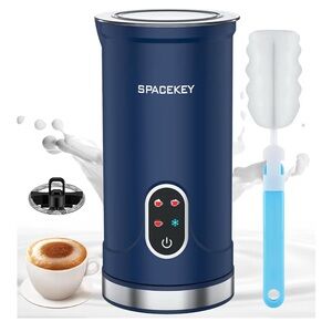New in box Spacekey Electric Milk Frother in Blue